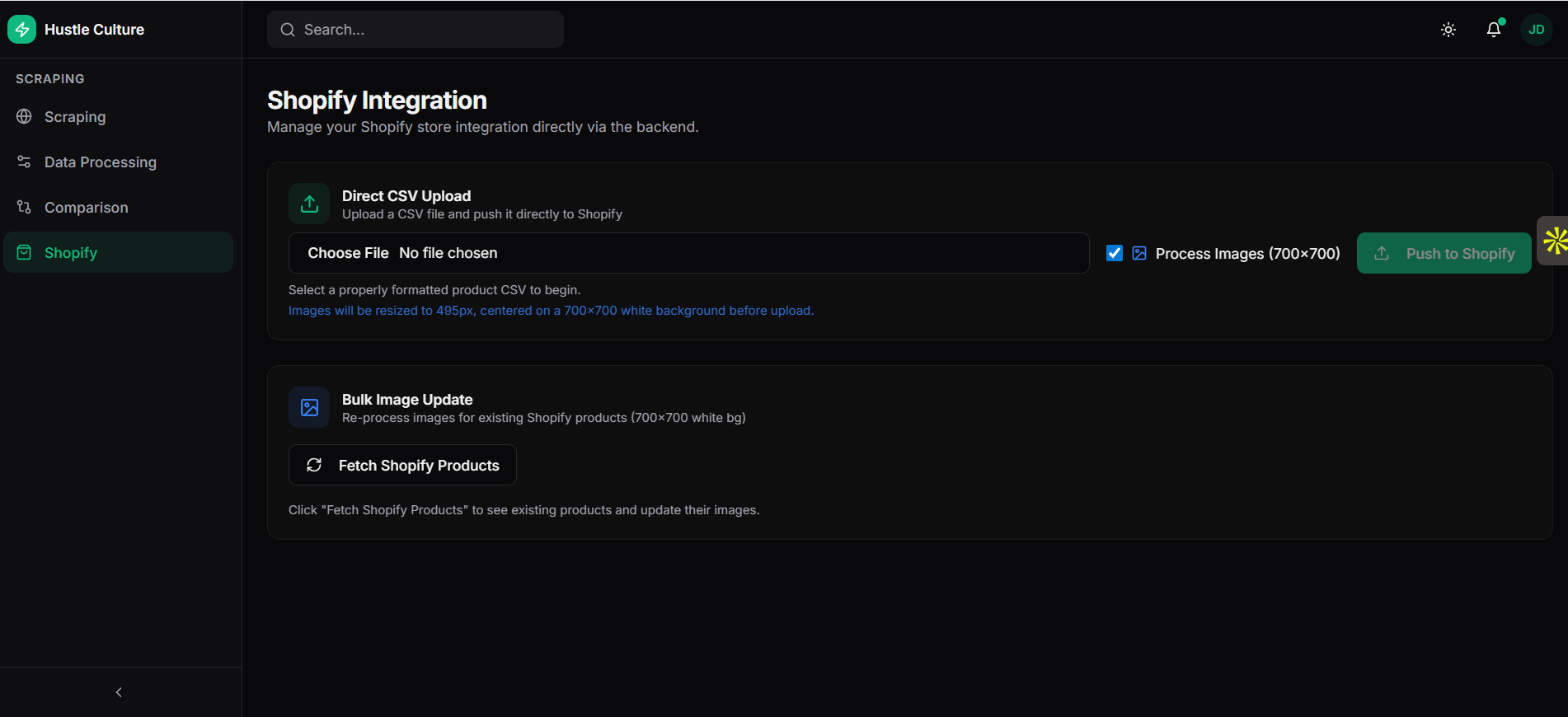 Shopify Product Scraping Automation screenshot 4